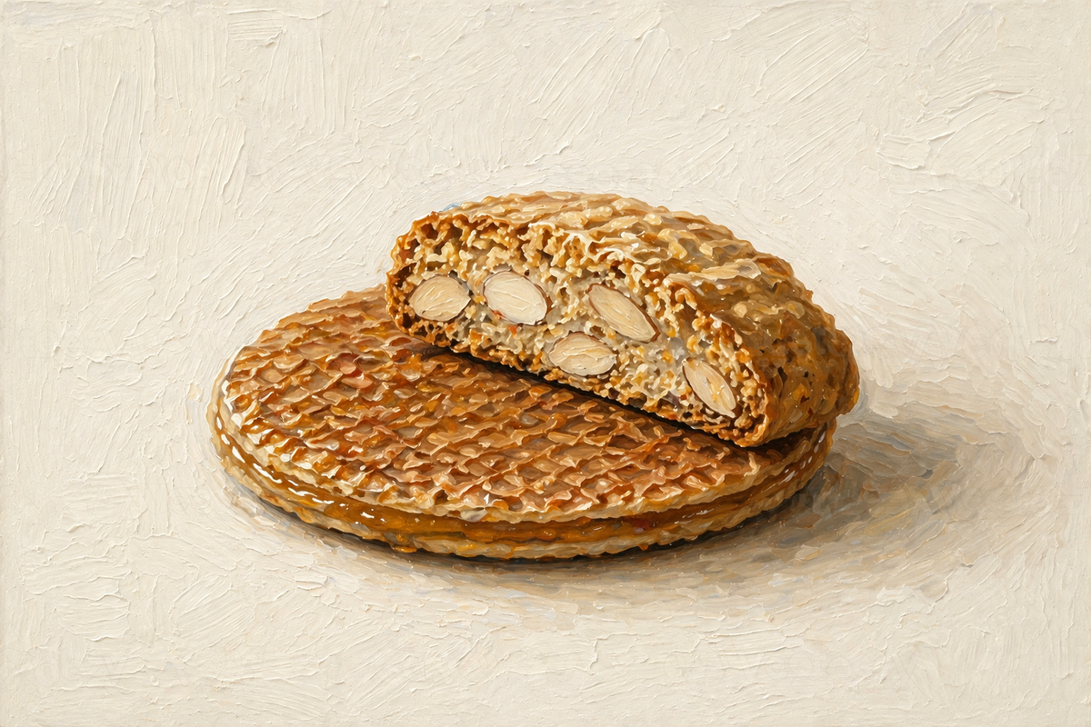 due mondi // stroopwafel cantuccini