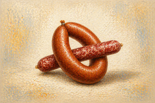 due mondi // rookworst salsiccia lucanica dolce