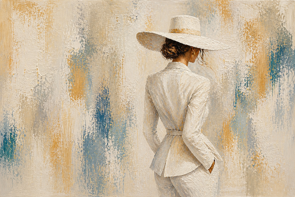 luce viva // donna vestita di bianco