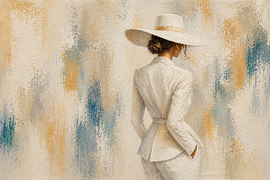 luce viva // donna vestita di bianco